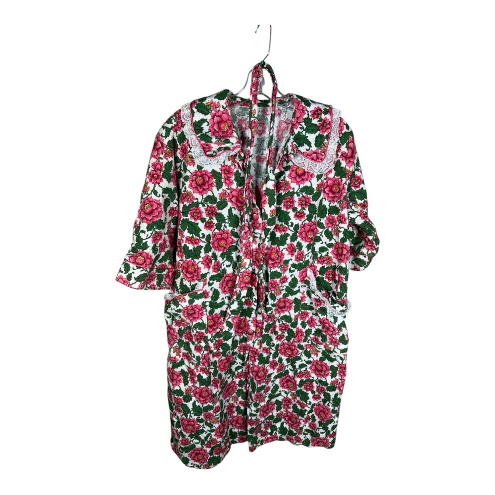 Vintage Pink and Green Robe - Picture 1 of 7